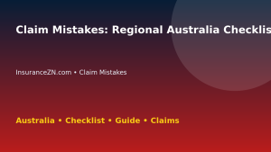 Claim Mistakes: Regional Australia Checklist for Australian Readers 2026 - InsuranceZN guide