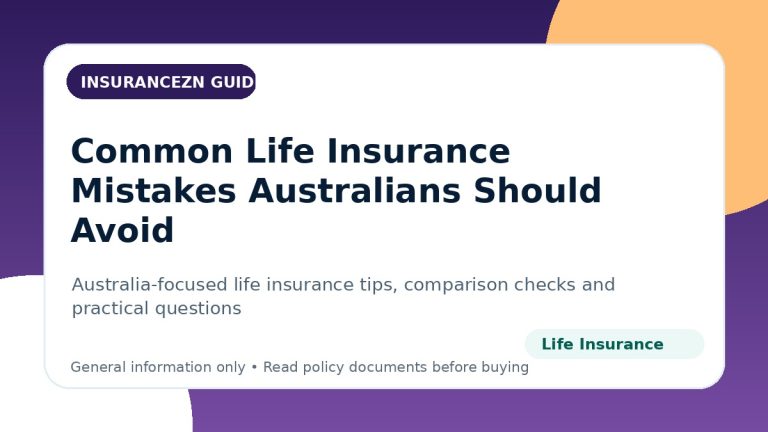 Common Life Insurance Mistakes Australians Should Avoid - Australian life insurance guide
