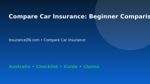 Compare Car Insurance: Beginner Comparison Steps for Australian Readers 2026 - InsuranceZN guide