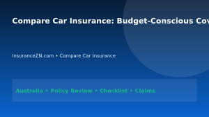 Compare Car Insurance: Budget-Conscious Cover Review for Australians 2026 - InsuranceZN Australian insurance guide
