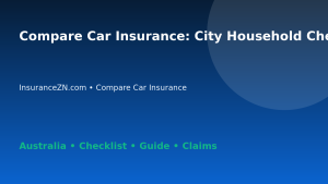Compare Car Insurance: City Household Checklist for Australian Readers 2026 - InsuranceZN guide