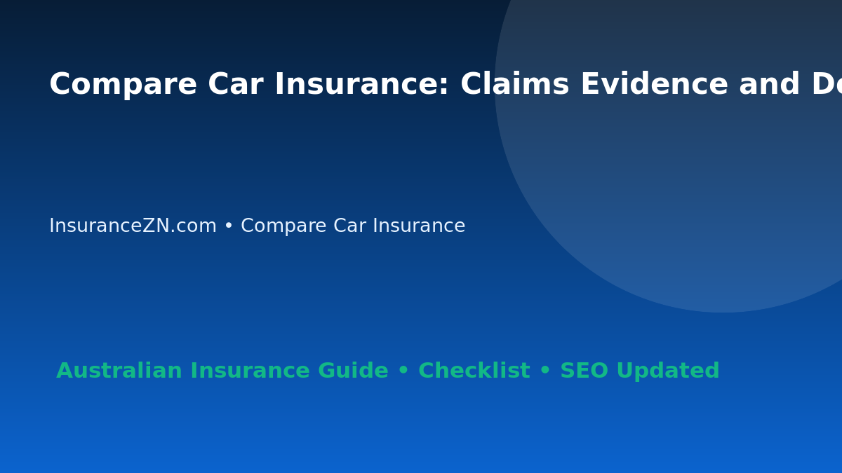 Compare Car Insurance: Claims Evidence and Document Strategy for Australian Readers 2026 featured image