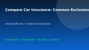 Compare Car Insurance: Common Exclusions to Check for Australian Readers 2026 - InsuranceZN guide