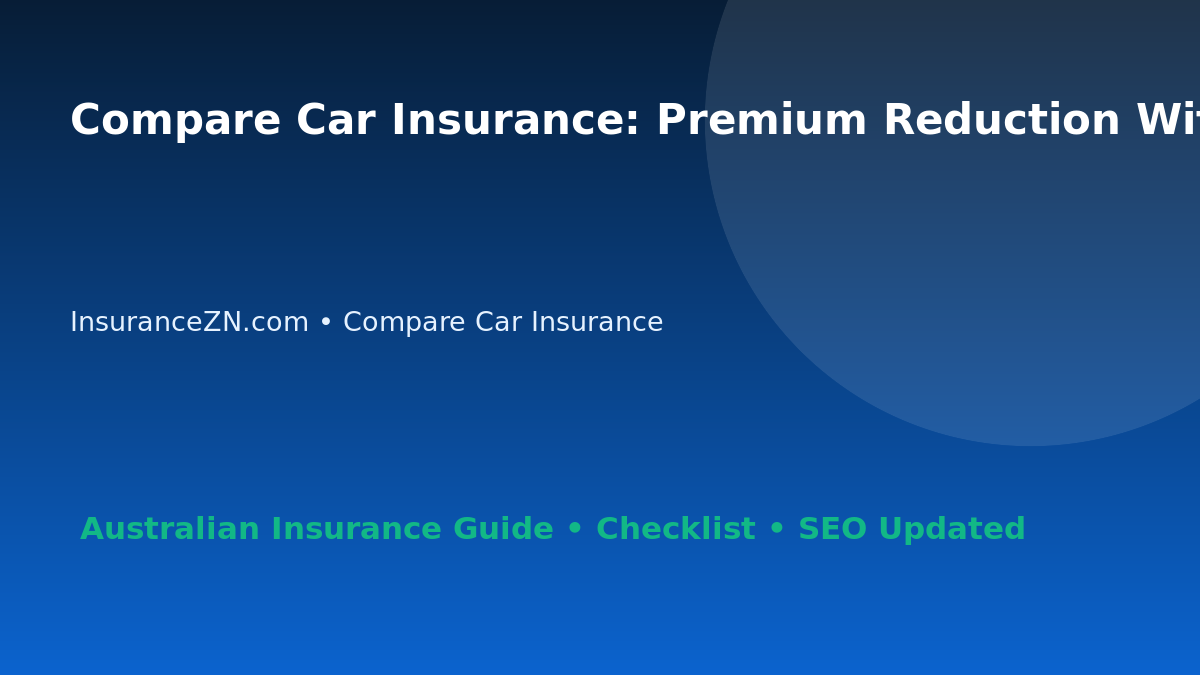 Compare Car Insurance: Premium Reduction Without Losing Value for Australian Readers 2026 featured image