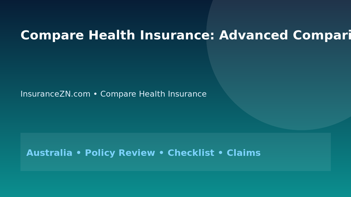 Compare Health Insurance: Advanced Comparison Checklist for Australians 2026 - InsuranceZN Australian insurance guide