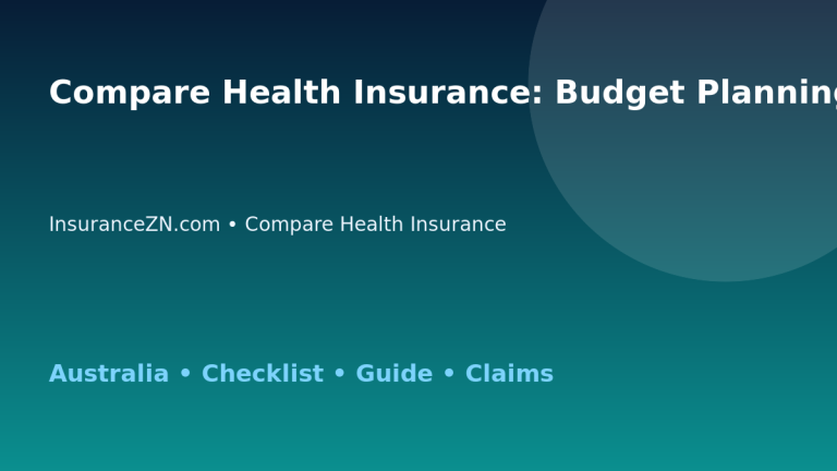 Compare Health Insurance: Budget Planning Guide for Australian Readers 2026 - InsuranceZN guide
