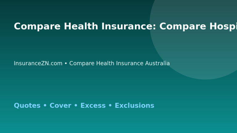 Compare Health Insurance: Compare Hospital-Only Health Insurance - Australian insurance comparison guide