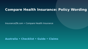 Compare Health Insurance: Policy Wording Checklist for Australian Readers 2026 - InsuranceZN guide