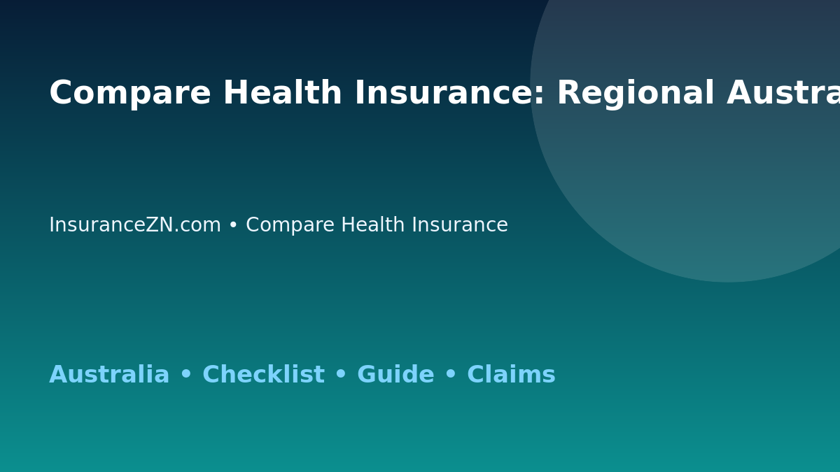 Compare Health Insurance: Regional Australia Checklist for Australian Readers 2026 - InsuranceZN guide