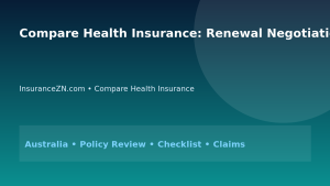 Compare Health Insurance: Renewal Negotiation and Documentation Plan for Australians 2026 - InsuranceZN Australian insurance guide