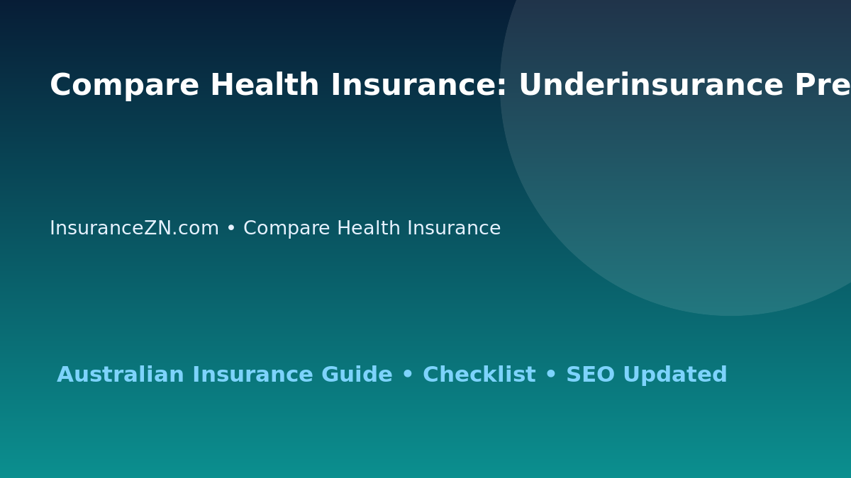 Compare Health Insurance: Underinsurance Prevention Checklist for Australian Readers 2026 featured image