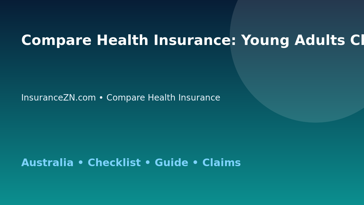 Compare Health Insurance: Young Adults Checklist for Australian Readers 2026 - InsuranceZN guide