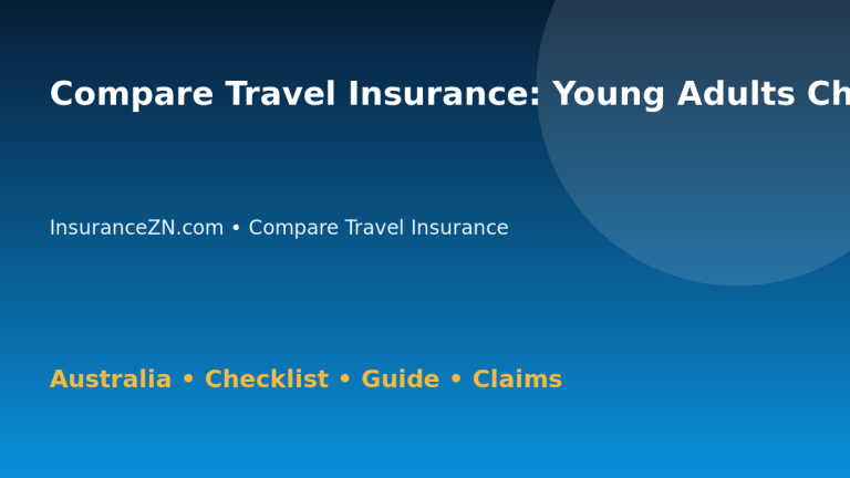 Compare Travel Insurance: Young Adults Checklist for Australian Readers 2026 - InsuranceZN guide