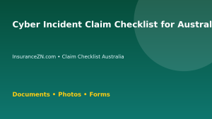 Cyber Incident Claim Checklist for Australian Policyholders - Australian insurance claim guide