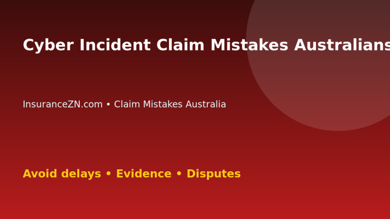 Cyber Incident Claim Mistakes Australians Should Avoid - Australian insurance claim guide