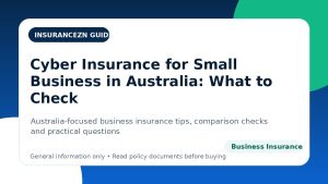 Cyber Insurance for Small Business in Australia: What to Check - Australian business insurance guide