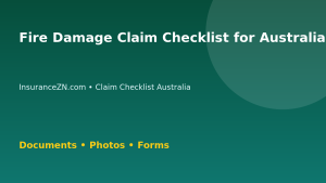 Fire Damage Claim Checklist for Australian Policyholders - Australian insurance claim guide