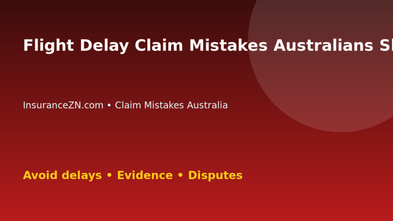 Flight Delay Claim Mistakes Australians Should Avoid - Australian insurance claim guide