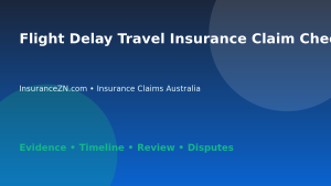 Flight Delay Travel Insurance Claim Checklist - Australian insurance claims guide