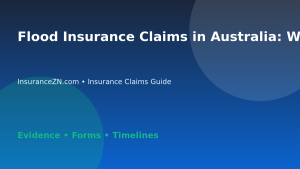 Flood Insurance Claims in Australia: What to Check - Australian insurance claims guide