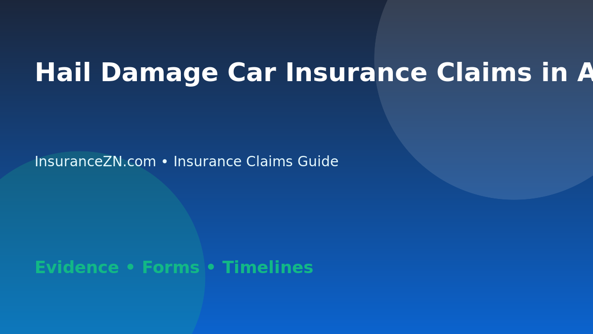 Hail Damage Car Insurance Claims in Australia - Australian insurance claims guide