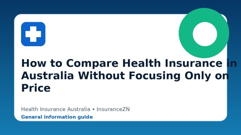 How to Compare Health Insurance in Australia Without Focusing Only on Price - Health insurance guide for Australian readers