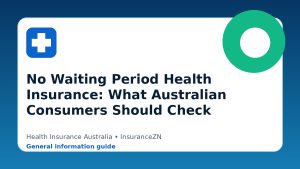 No Waiting Period Health Insurance: What Australian Consumers Should Check - Health insurance guide for Australian readers