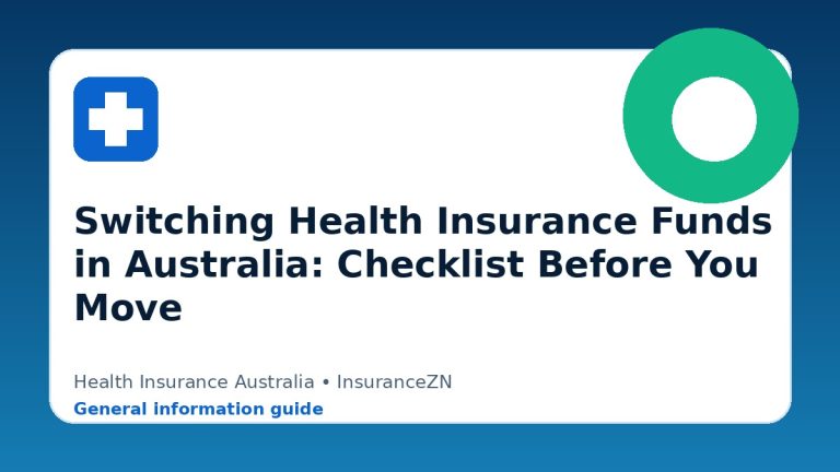 Switching Health Insurance Funds in Australia: Checklist Before You Move - Health insurance guide for Australian readers