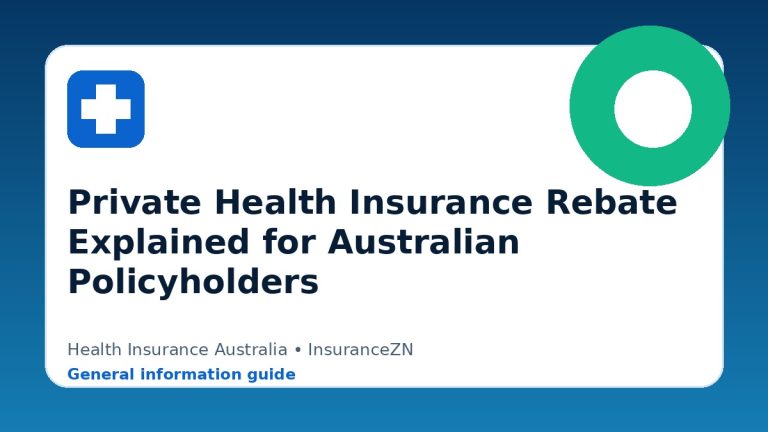 Private Health Insurance Rebate Explained for Australian Policyholders - Health insurance guide for Australian readers