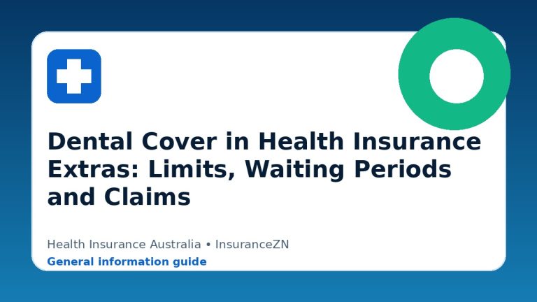Dental Cover in Health Insurance Extras: Limits, Waiting Periods and Claims - Health insurance guide for Australian readers