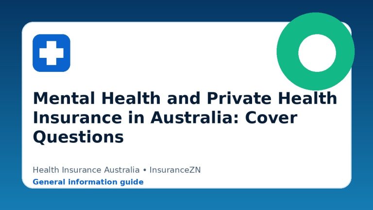 Mental Health and Private Health Insurance in Australia: Cover Questions - Health insurance guide for Australian readers