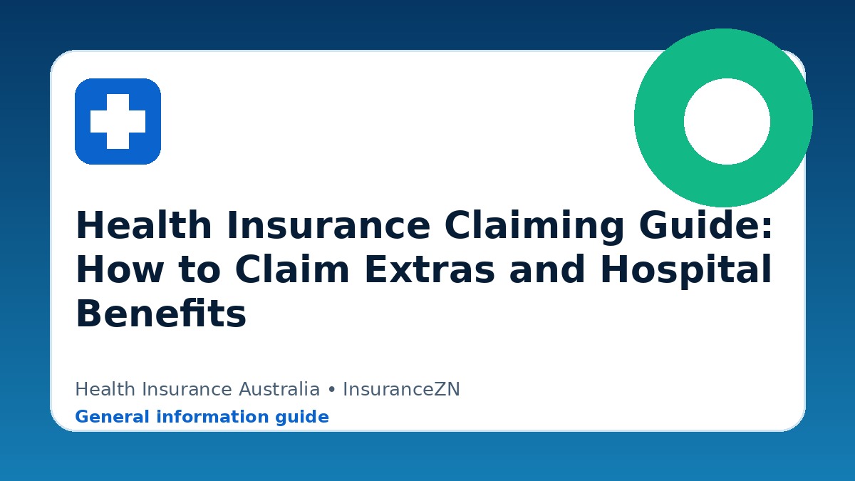 Health Insurance Claiming Guide: How to Claim Extras and Hospital Benefits - Health insurance guide for Australian readers