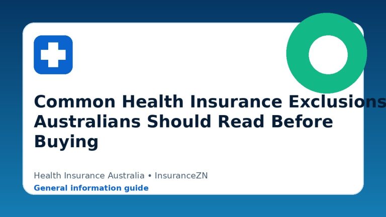 Common Health Insurance Exclusions Australians Should Read Before Buying - Health insurance guide for Australian readers
