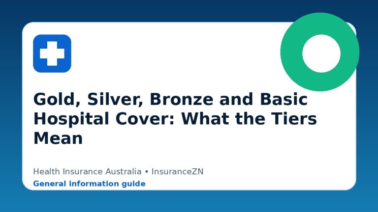 Gold, Silver, Bronze and Basic Hospital Cover: What the Tiers Mean - Health insurance guide for Australian readers