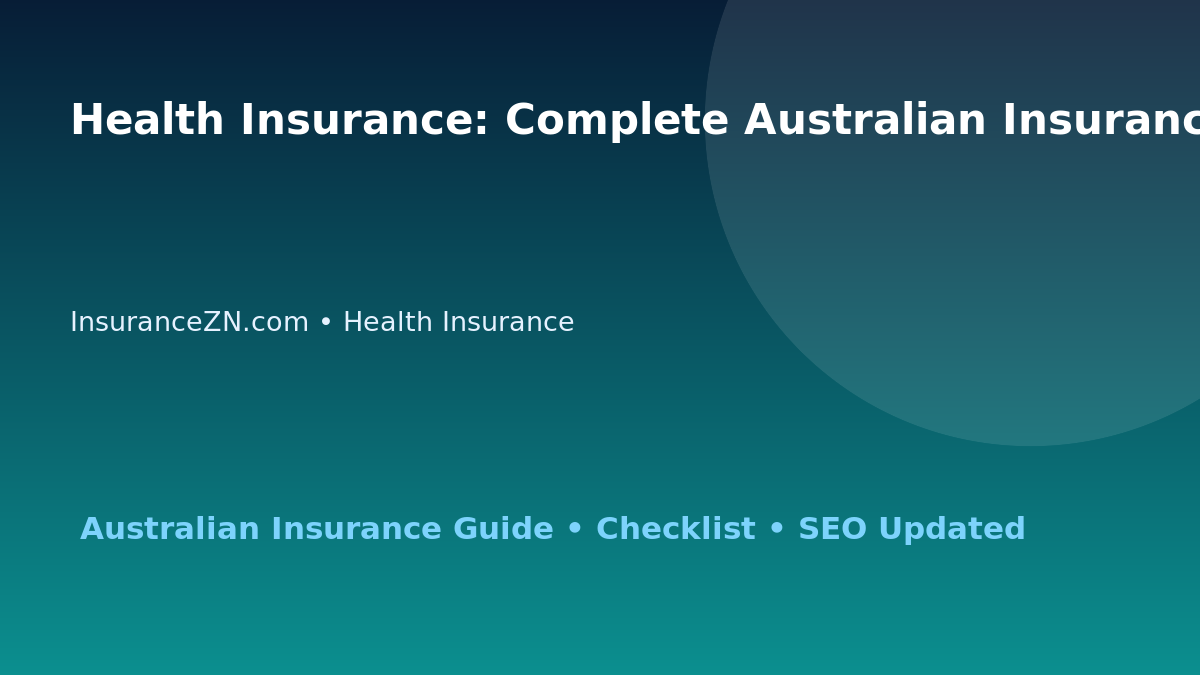 Health Insurance: Complete Australian Insurance SEO Guide for Australian Readers 2026 featured image