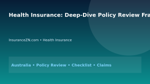 Health Insurance: Deep-Dive Policy Review Framework for Australians 2026 - InsuranceZN Australian insurance guide