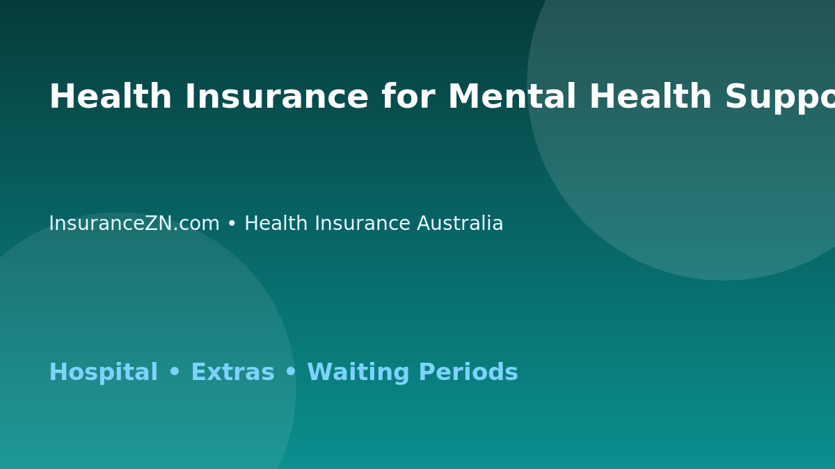 Health Insurance for Mental Health Support - Australian insurance guide