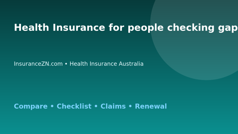Health Insurance for people checking gap cover in Australia - Australian insurance guide