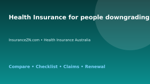 Health Insurance for people downgrading cover in Australia - Australian insurance guide