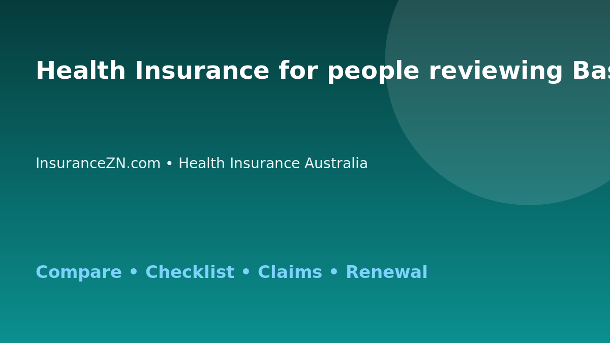 Health Insurance for people reviewing Basic hospital cover in Australia - Australian insurance guide