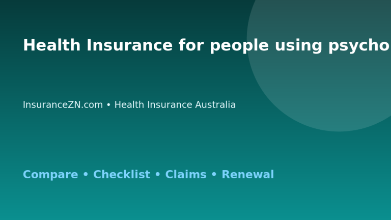 Health Insurance for people using psychology extras in Australia - Australian insurance guide