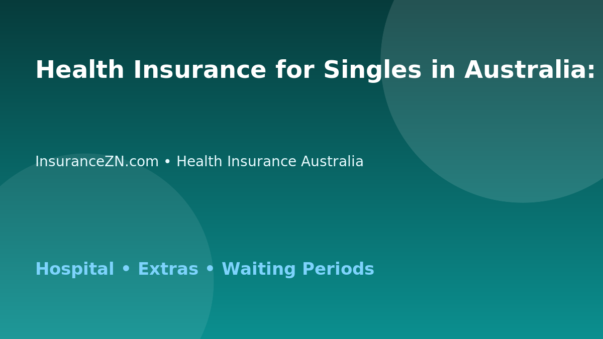 Health Insurance for Singles in Australia: Cover Checklist - Australian insurance guide