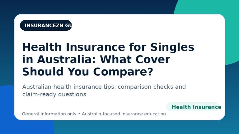 Health Insurance for Singles in Australia: What Cover Should You Compare? - Australian health insurance guide