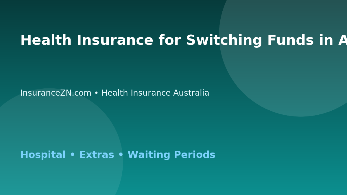 Health Insurance for Switching Funds in Australia - Australian insurance guide