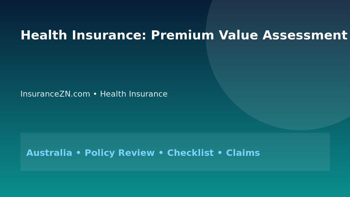 Health Insurance: Premium Value Assessment Guide for Australians 2026 - InsuranceZN Australian insurance guide