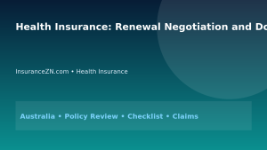 Health Insurance: Renewal Negotiation and Documentation Plan for Australians 2026 - InsuranceZN Australian insurance guide