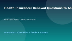 Health Insurance: Renewal Questions to Ask for Australian Readers 2026 - InsuranceZN Australian insurance guide