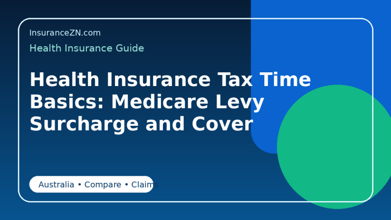 Health Insurance Tax Time Basics: Medicare Levy Surcharge and Cover - Australian health insurance guide