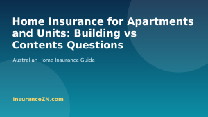 Home Insurance for Apartments and Units: Building vs Contents Questions - Australian home insurance guide from InsuranceZN