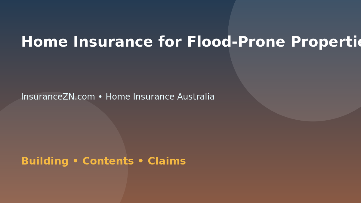 Home Insurance for Flood-Prone Properties - Australian insurance guide